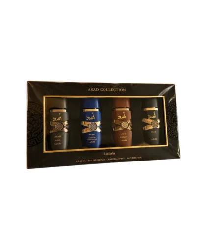 Kit Lattafa Asad: 4 Fragrâncias Eau de Parfum (4x25ml)